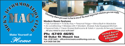 Mick's Accommodation Club - Hobart Tourism 4