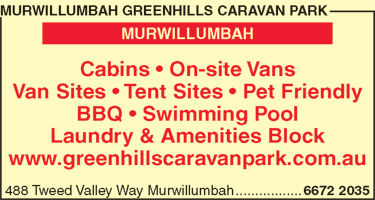 Murwillumbah Greenhills Caravan Park - Tourism TAS 5