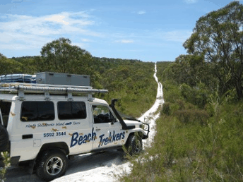 Beach trekkers North Stradbroke Island - Tourism TAS