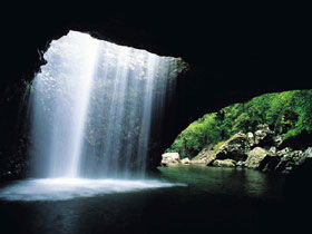 Natural Bridge, Springbrook National Park - Hobart Tourism 0