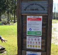 Dog on the Tucker Box Recreational Trail - Tourism TAS