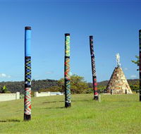 Maclean Tartan Power Poles - Tourism TAS