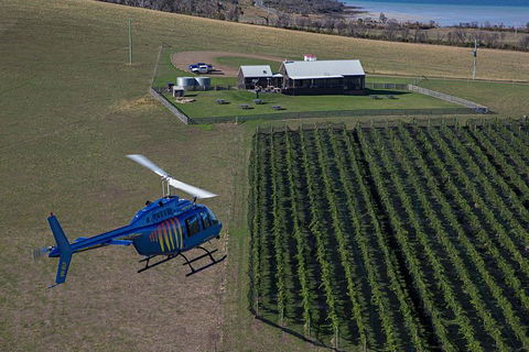 Bangor Vineyard Shed Helicopter Tour - Hobart Tourism 0