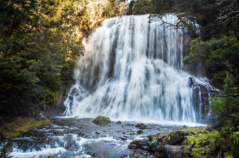 Bridal Veil, Champagne And No Name Falls - Hobart Tourism 0