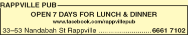 Rappville Pub - Tourism TAS 1