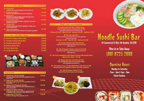 Noodle Sushi Bar Mount Gambier - Tourism TAS 1