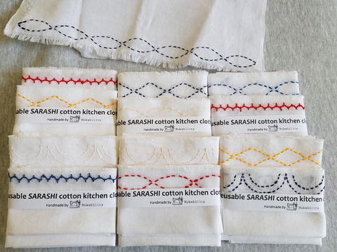 Online Live Streaming Class: Make A Sashiko Reusable Kitchen Cloth - Tourism TAS 0