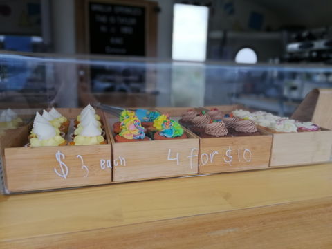 Vanilla Sprinkles Cupcakes & Coffee - Tourism TAS 0