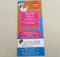 Indian chef restaurant  Take away - Hobart Tourism