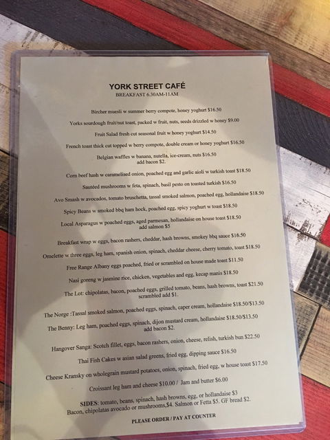 York Street Cafe - Hobart Tourism 1