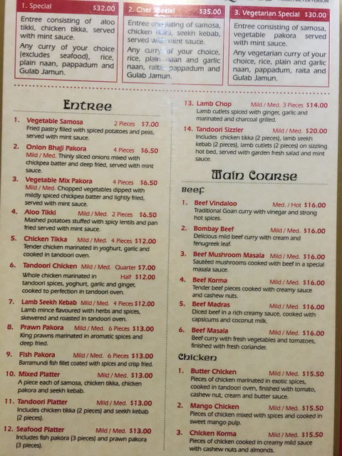 Gourmet India Restaurant - Hobart Tourism 4