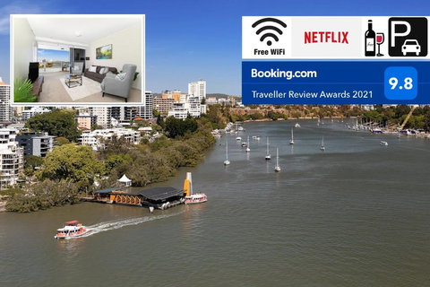 Amazing River View - 3 Bedroom Apartment - Brisbane CBD - Netflix - Fast Wifi - Carpark - Tourism TAS 0